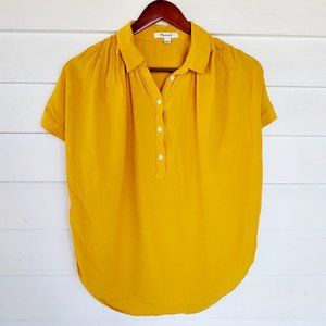 Madewell Central Drapey Popover Blouse Size Small